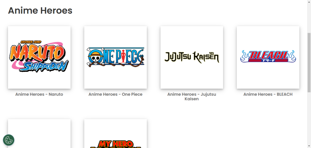  Anime Heroes