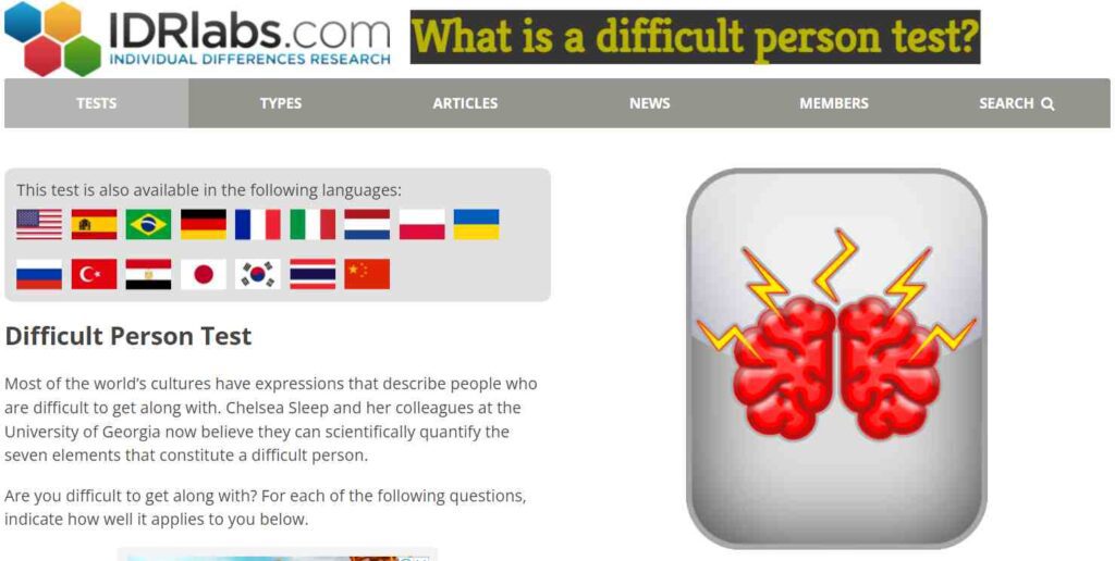 difficult person test