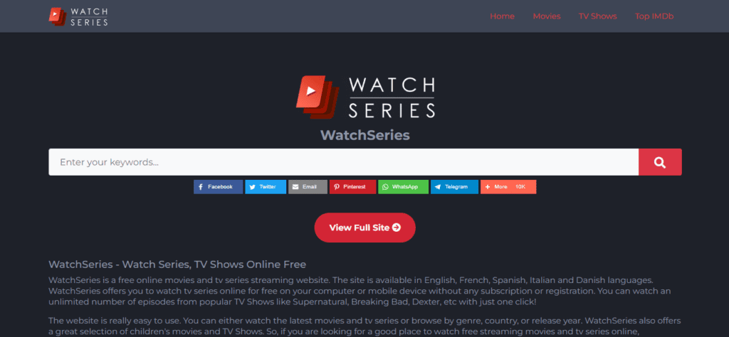 WatchSeries online movies