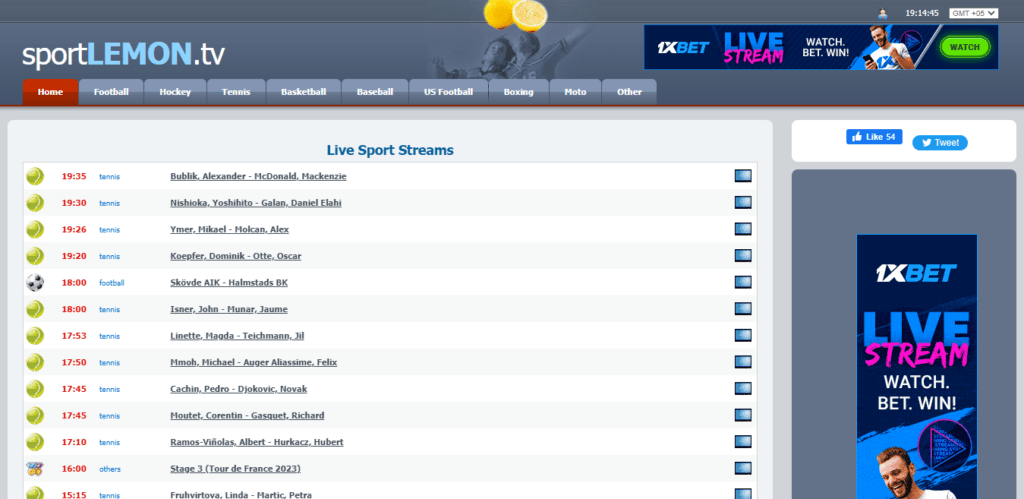 Sportlemon - Live Sport Streams Online